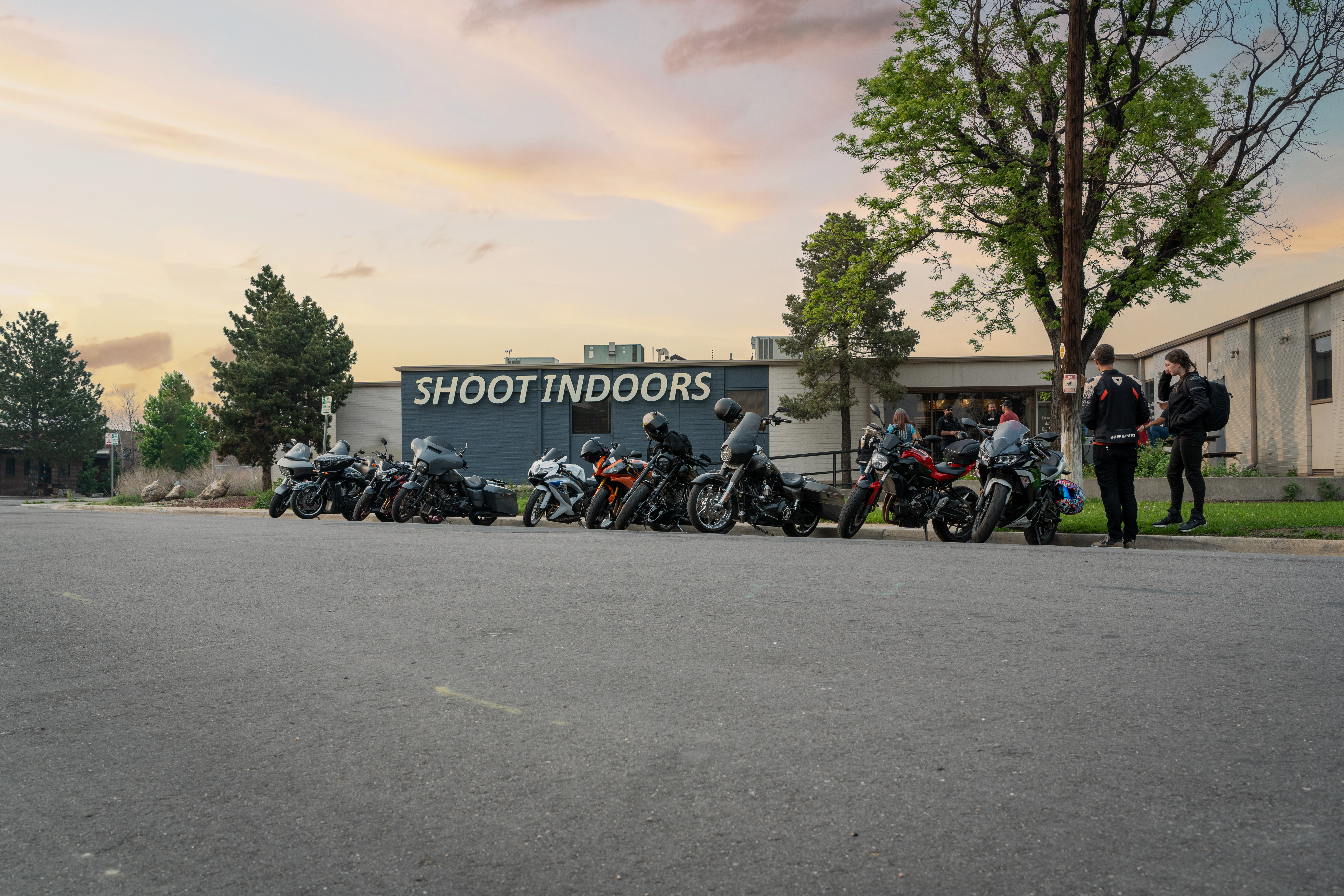 Exterior with Motorcycles